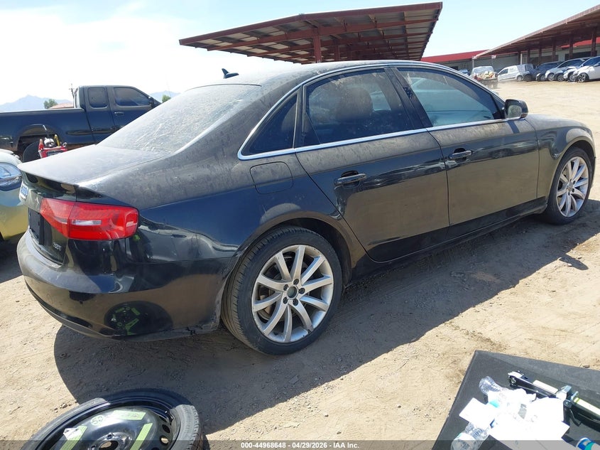 2013 Audi A4 VIN WAUEFAFL9DN010219 IAAI salvage auction — NORMAL WEAR, Salvage (Texas), sold $250 on 2026-07-14 (photo 4)