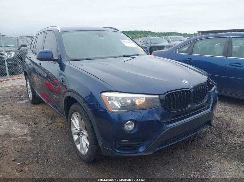 2017 BMW X3 VIN 5UXWX9C36H0W66953 IAAI salvage auction — FRONT END, Clear (Oklahoma), sold $850 on 2026-07-21 (photo 1)