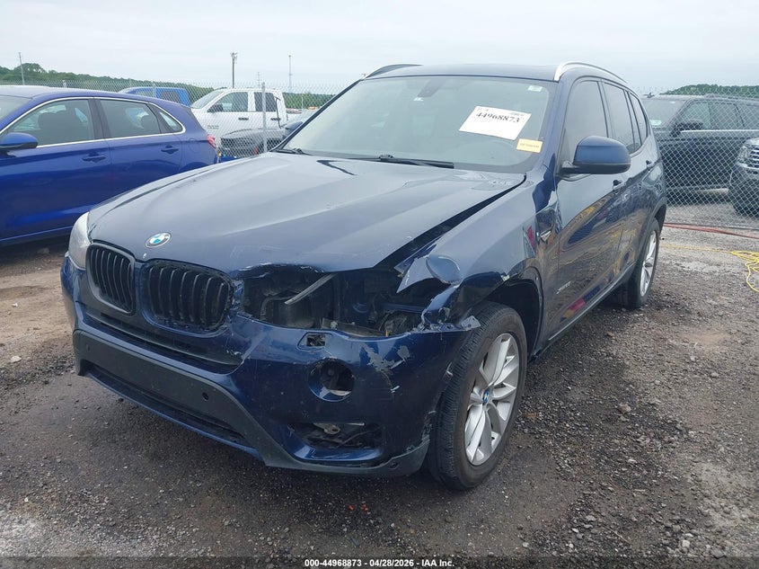 2017 BMW X3 VIN 5UXWX9C36H0W66953 IAAI salvage auction — FRONT END, Clear (Oklahoma), sold $850 on 2026-07-21 (photo 2)