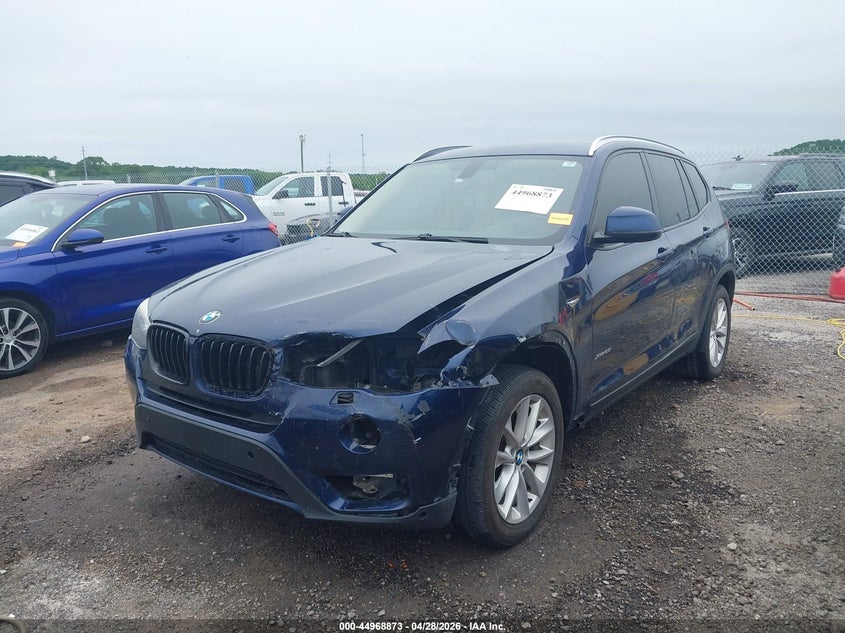 2017 BMW X3 VIN 5UXWX9C36H0W66953 IAAI salvage auction — FRONT END, Clear (Oklahoma), sold $850 on 2026-07-21 (photo 6)