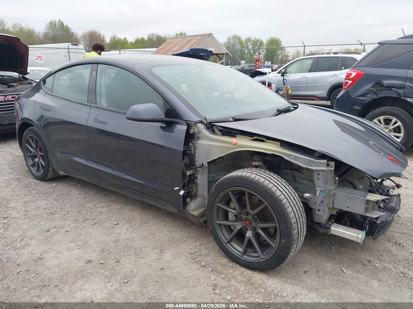 2022 Tesla Model 3 VIN 5YJ3E1EB0NF183844 IAAI salvage auction — FRONT END, Salvage Title, sold $7,400 on 2026-07-08 (photo 1)