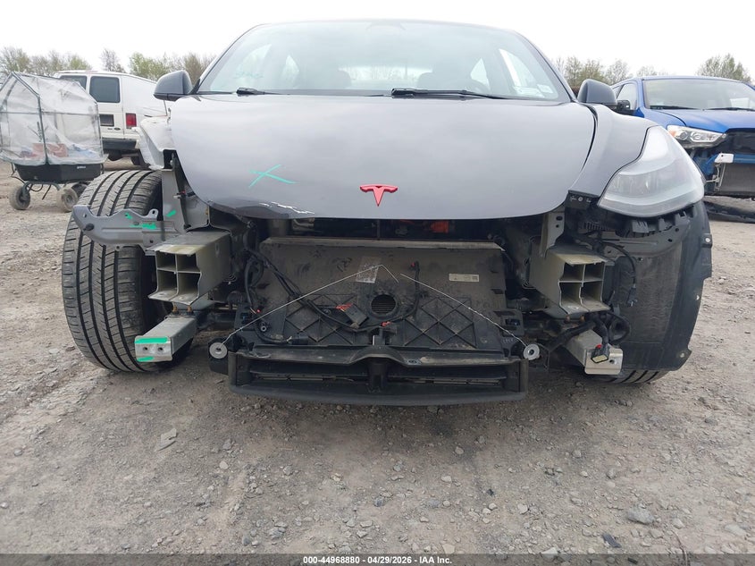 2022 Tesla Model 3 VIN 5YJ3E1EB0NF183844 IAAI salvage auction — FRONT END, Salvage Title, sold $7,400 on 2026-07-08 (photo 6)