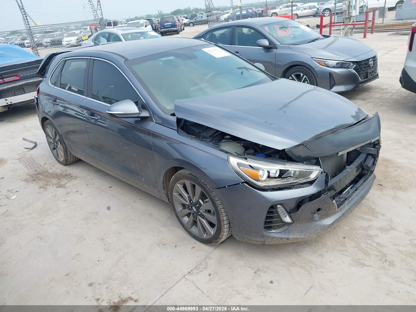 2018 Hyundai Elantra VIN KMHH55LC9JU017165 IAAI salvage auction — FRONT & REAR, Salvage Title, sold $550 on 2026-07-28 (photo 1)