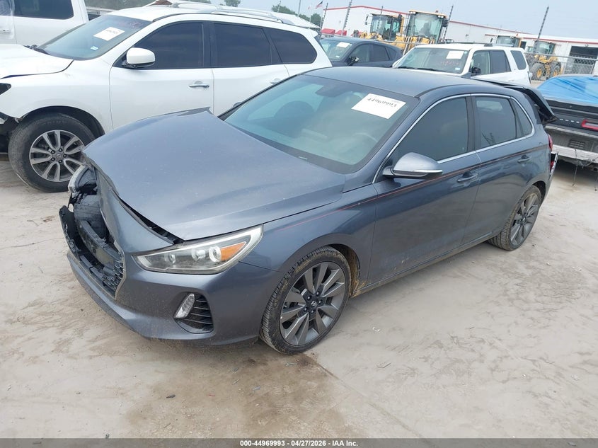 2018 Hyundai Elantra VIN KMHH55LC9JU017165 IAAI salvage auction — FRONT & REAR, Salvage Title, sold $550 on 2026-07-28 (photo 2)