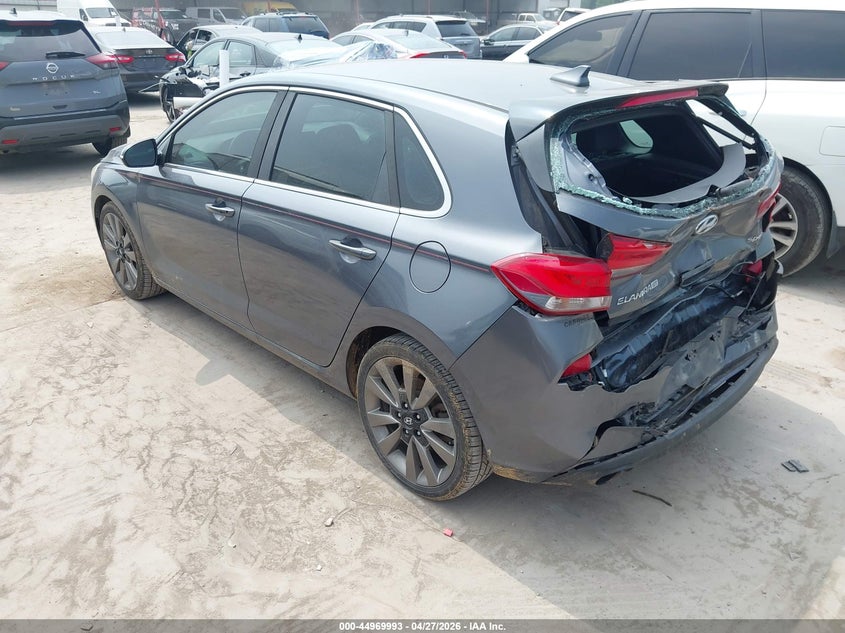 2018 Hyundai Elantra VIN KMHH55LC9JU017165 IAAI salvage auction — FRONT & REAR, Salvage Title, sold $550 on 2026-07-28 (photo 3)