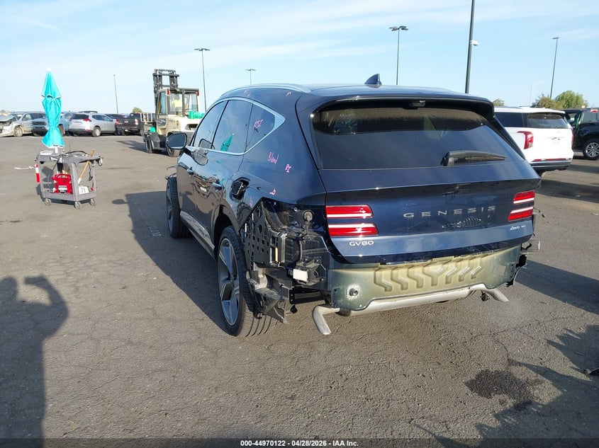 2025 Genesis Gv80 VIN KMUHEESCXSU254221 IAAI salvage auction — Front & Rear, Salvage Certificate (California), sold $19,100 on 2026-06-12 (photo 3)
