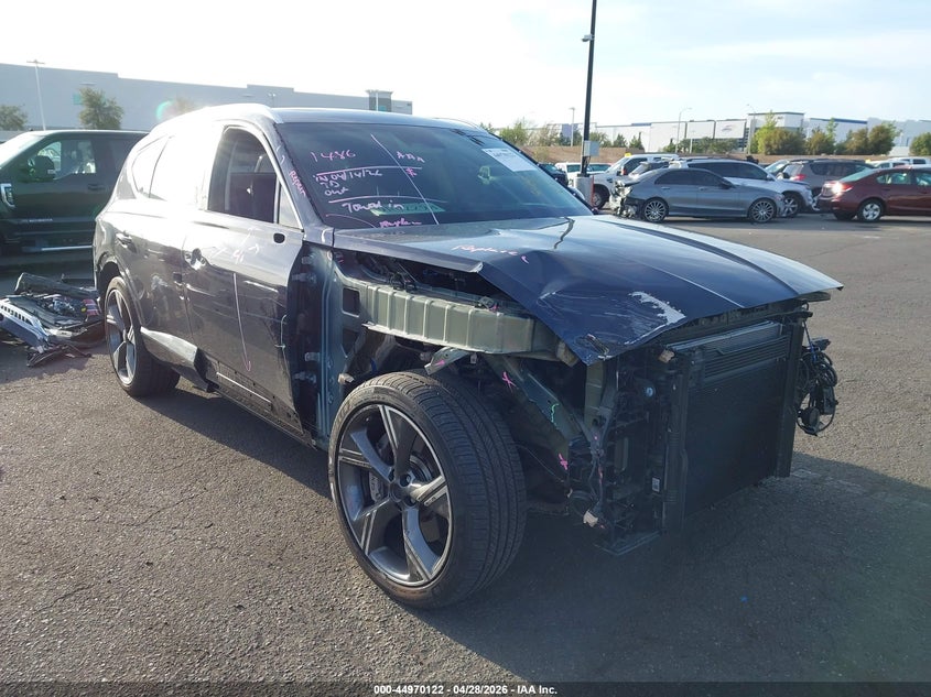 2025 Genesis Gv80 VIN KMUHEESCXSU254221 IAAI salvage auction — Front & Rear, Salvage Certificate (California), sold $19,100 on 2026-06-12 (photo 6)
