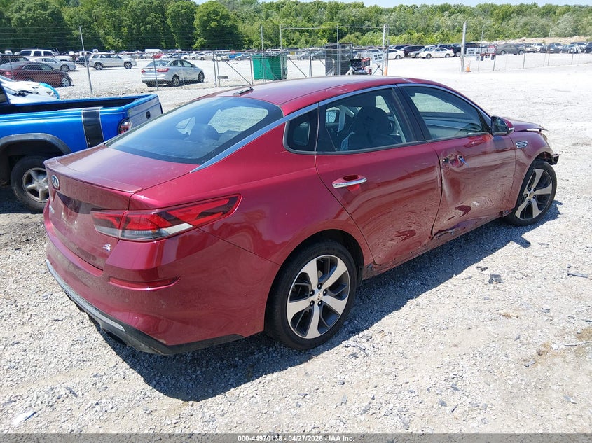 2020 Kia Optima VIN 5XXGT4L30LG450852 IAAI salvage auction — FRONT END, Salvage (Tennessee), sold $550 on 2026-07-06 (photo 4)