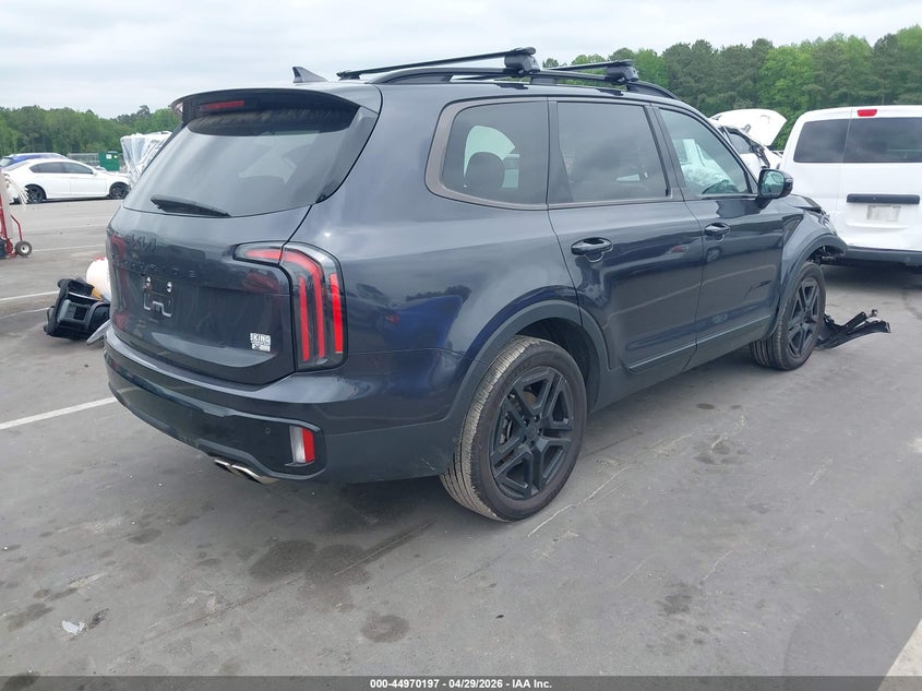 2025 Kia Telluride VIN 5XYP5DGC4SG657212 IAAI salvage auction — RIGHT FRONT, Salvage Title, sold $17,050 on 2026-07-22 (photo 4)