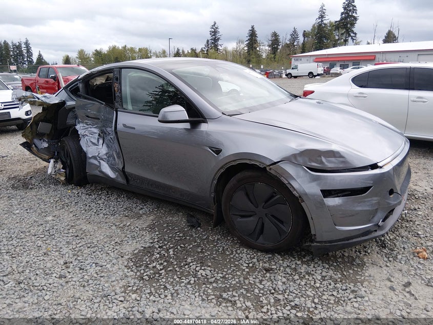 2026 Tesla Model y VIN 7SAYGDED6TF391195 IAAI salvage auction — RIGHT SIDE, Salvage Title, sold $11,450 on 2026-07-08 (photo 1)