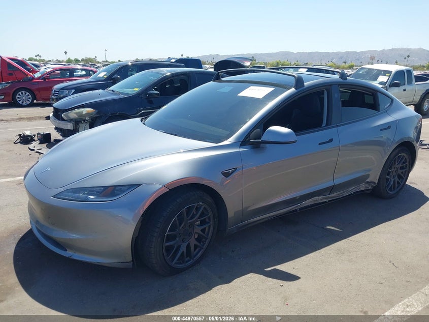2024 Tesla Model 3 VIN 5YJ3E1EA0RF863384 IAAI salvage auction — SIDE, Salvage (Arizona), sold $10,500 on 2026-08-02 (photo 2)