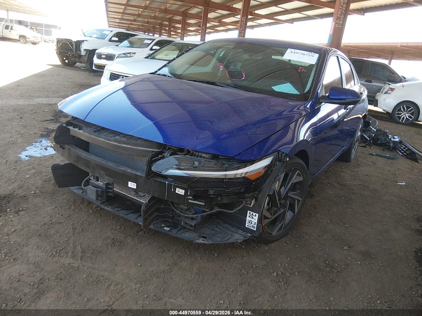 2025 Hyundai Elantra VIN KMHLP4DG2SU968373 IAAI salvage auction — RIGHT SIDE, Salvage Title, sold $6,500 on 2026-07-21 (photo 2)