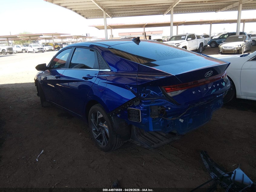 2025 Hyundai Elantra VIN KMHLP4DG2SU968373 IAAI salvage auction — RIGHT SIDE, Salvage Title, sold $6,500 on 2026-07-21 (photo 3)