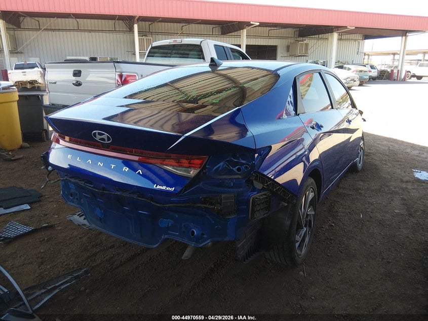 2025 Hyundai Elantra VIN KMHLP4DG2SU968373 IAAI salvage auction — RIGHT SIDE, Salvage Title, sold $6,500 on 2026-07-21 (photo 4)