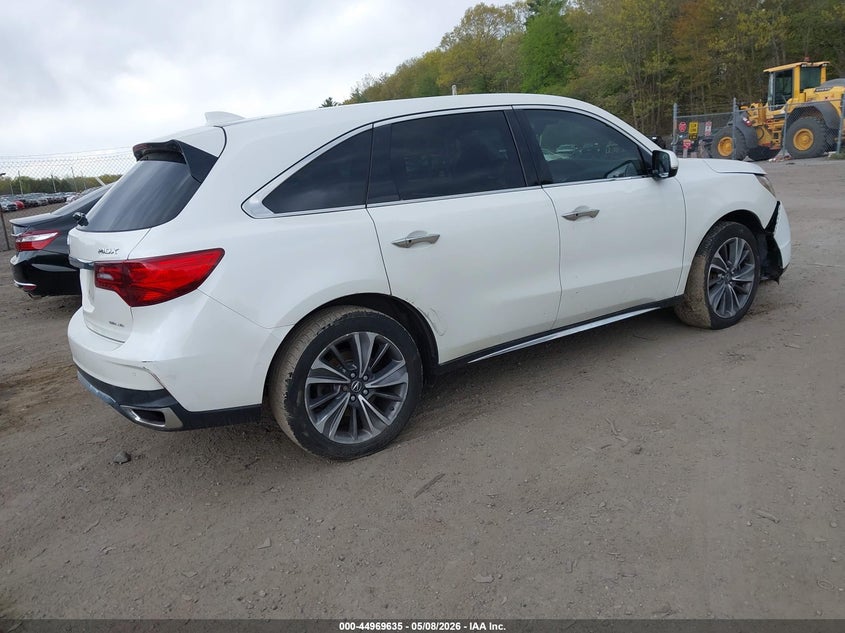 2019 Acura Mdx VIN 5J8YD4H59KL022659 IAAI salvage auction — FRONT END, Salvage (Massachusetts), sold $3,250 on 2026-07-18 (photo 4)