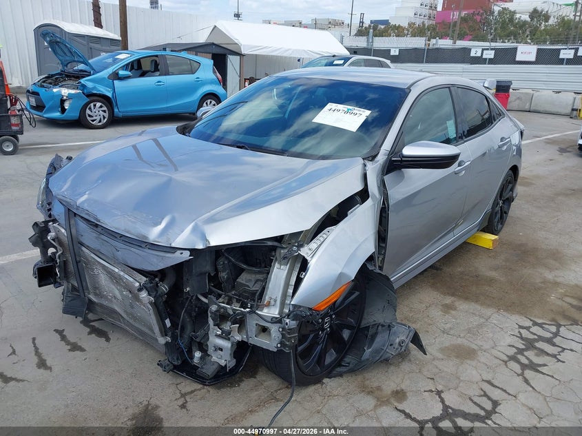 2018 Honda Civic VIN SHHFK7H46JU210396 IAAI salvage auction — FRONT END, Salvage Title, sold $2,100 on 2026-07-08 (photo 2)