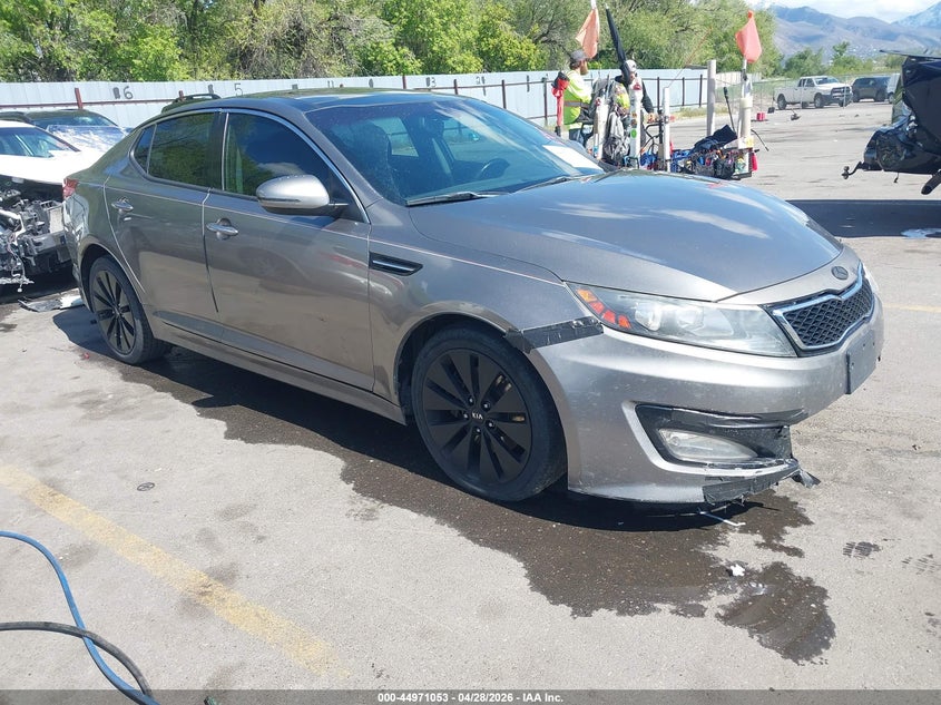 2012 Kia Optima VIN 5XXGR4A64CG014520 IAAI salvage auction — LEFT FRONT, Salvage (Utah), sold $650 on 2026-07-09 (photo 1)