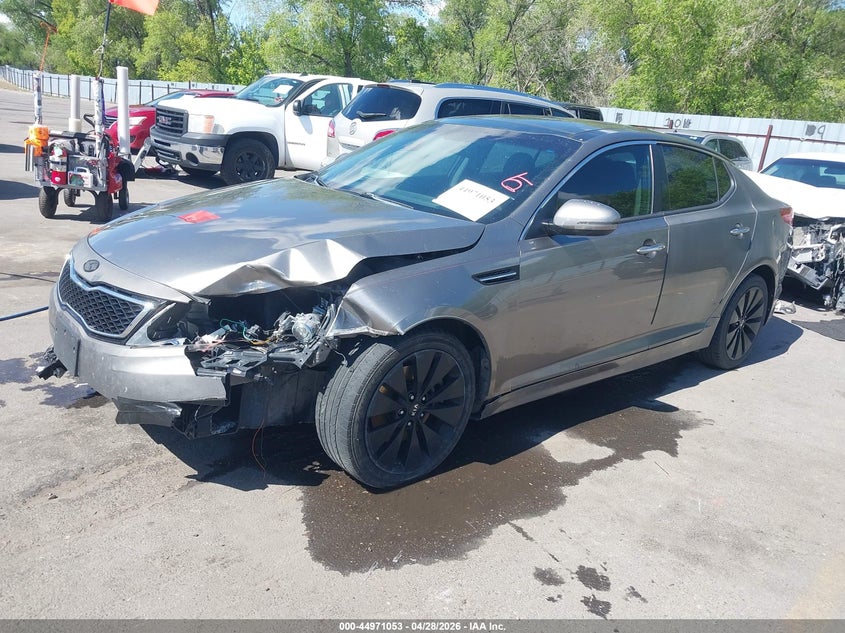 2012 Kia Optima VIN 5XXGR4A64CG014520 IAAI salvage auction — LEFT FRONT, Salvage (Utah), sold $650 on 2026-07-09 (photo 2)