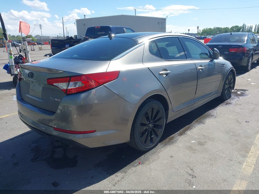 2012 Kia Optima VIN 5XXGR4A64CG014520 IAAI salvage auction — LEFT FRONT, Salvage (Utah), sold $650 on 2026-07-09 (photo 4)