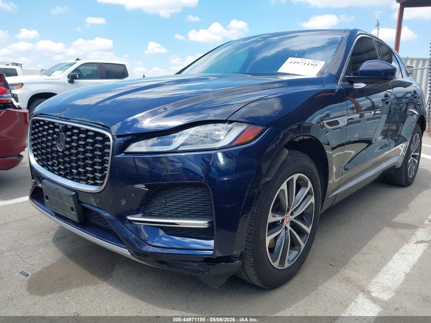 2021 Jaguar F-pace VIN SADCJ2EX2MA674456 IAAI salvage auction — FRONT END, Wait Title, sold $8,850 on 2026-09-01 (photo 2)
