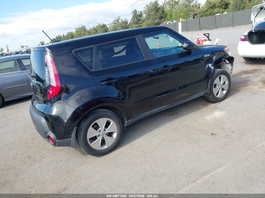2016 Kia Soul VIN KNDJN2A25G7270280 IAAI salvage auction — RIGHT FRONT, Salvage (California), sold $1,250 on 2026-07-13 (photo 4)