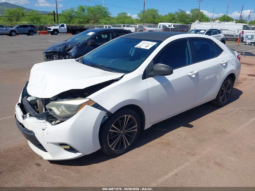 2016 Toyota Corolla VIN 5YFBURHE3GP375298 IAAI salvage auction — FRONT END, Clear (Hawaii), sold $1,475 on 2026-07-28 (photo 2)