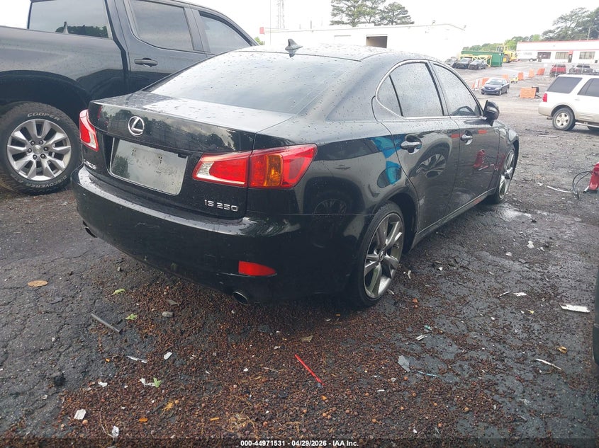 2009 Lexus Is 250 VIN JTHBK262495092882 IAAI salvage auction — LEFT REAR, Salvage (Idaho), sold $300 on 2026-07-08 (photo 4)