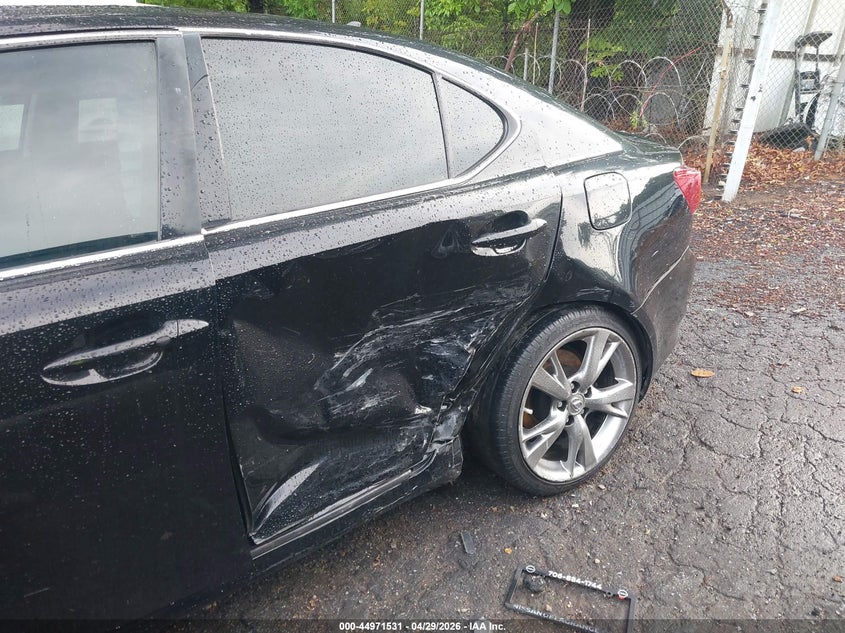 2009 Lexus Is 250 VIN JTHBK262495092882 IAAI salvage auction — LEFT REAR, Salvage (Idaho), sold $300 on 2026-07-08 (photo 6)