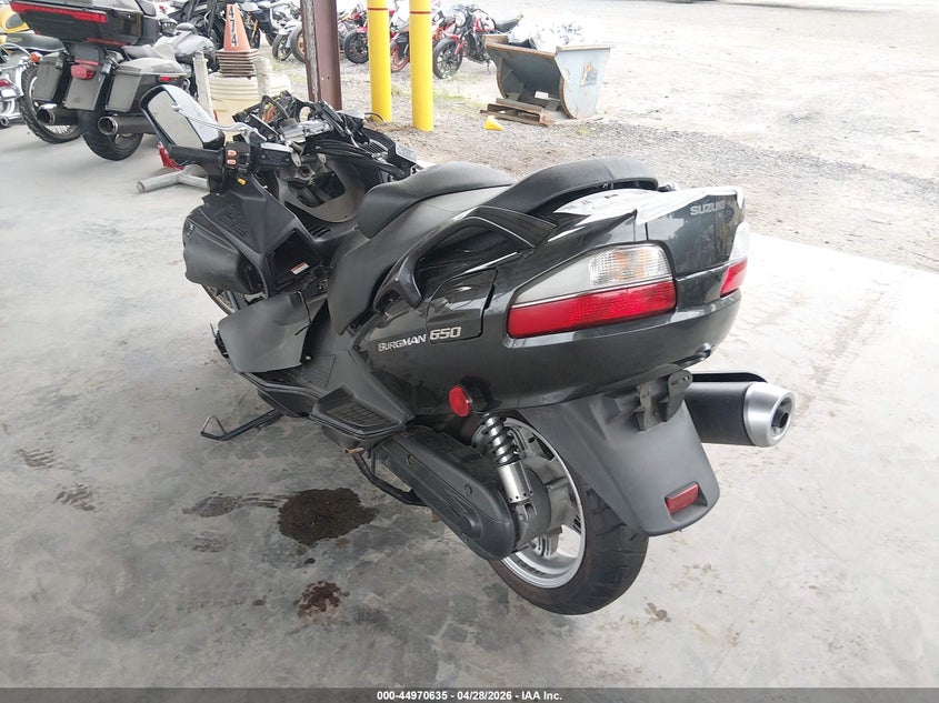 2007 Suzuki An650 VIN JS1CP51A772101980 IAAI salvage auction — FRONT END, Bill Of Sale (Washington), sold $75 on 2026-07-08 (photo 3)