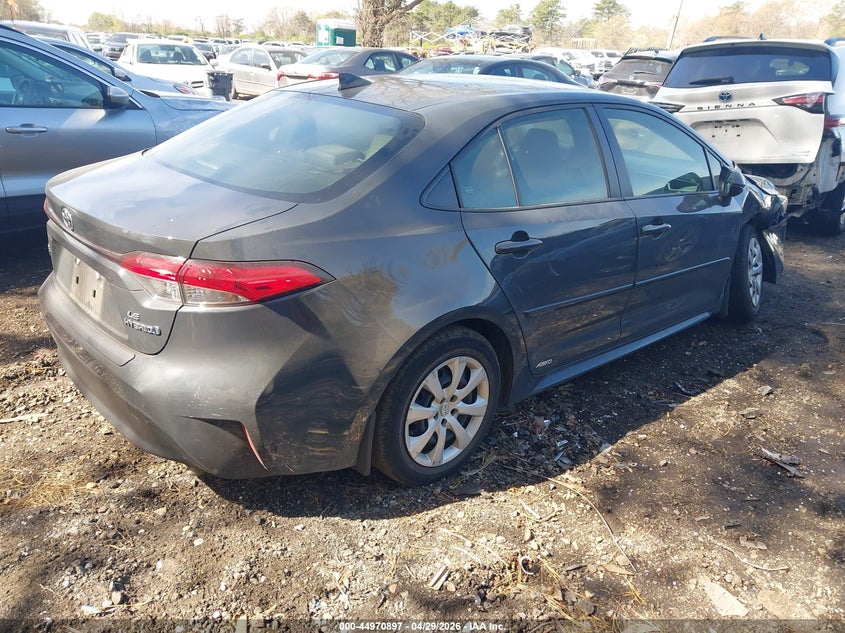 2023 Toyota Corolla VIN JTDBDMHE4P3003836 IAAI salvage auction — RIGHT FRONT, Salvage Title, sold $6,300 on 2026-07-07 (photo 4)