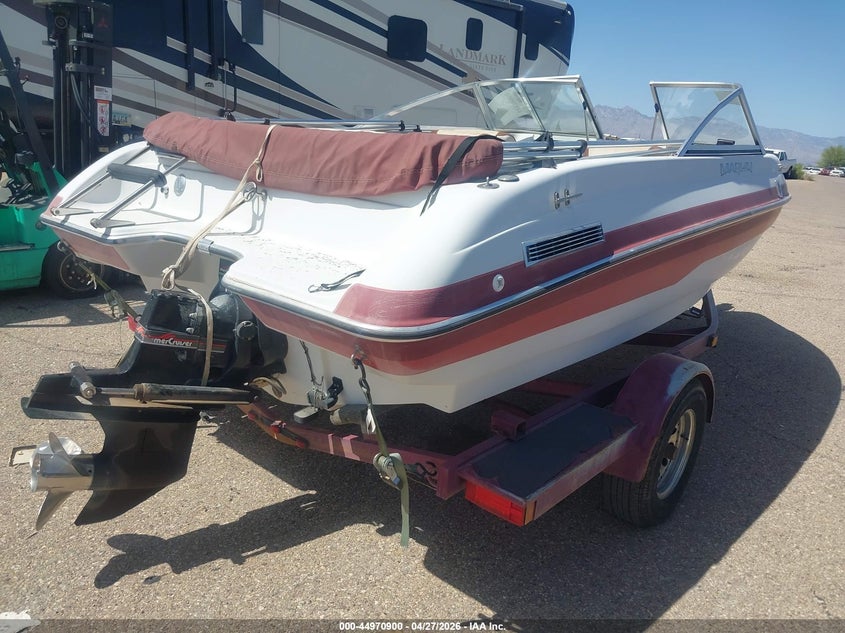 1995 Zieman Boat and trailer VIN 1ZCB18019TPA77709 IAAI salvage auction — NORMAL WEAR, Clear (Arizona), sold $100 on 2026-07-09 (photo 4)