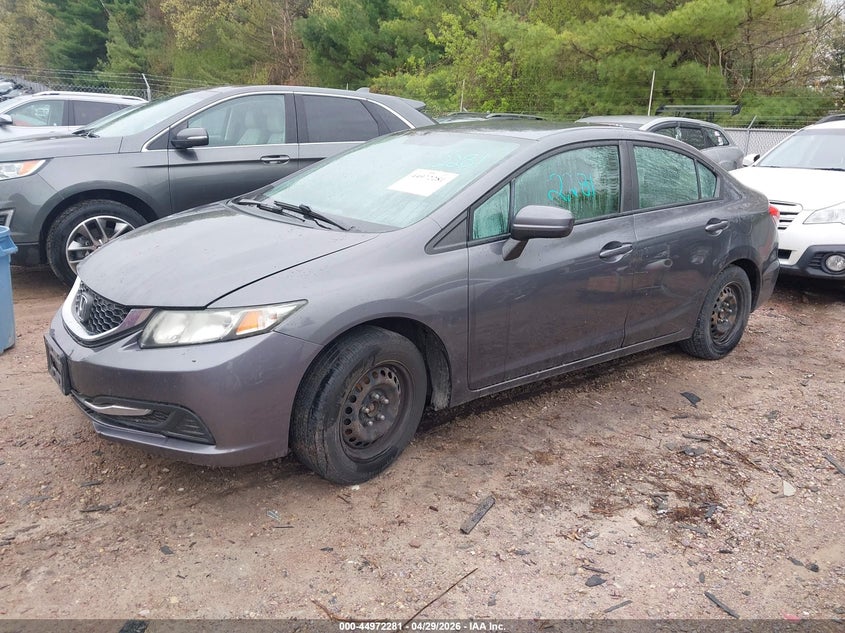 2015 Honda Civic VIN 2HGFB2F53FH505782 IAAI salvage auction — WATER/FLOOD, Junk Bill Of Sale Mv2459 (Wisconsin), sold $350 on 2026-07-17 (photo 2)