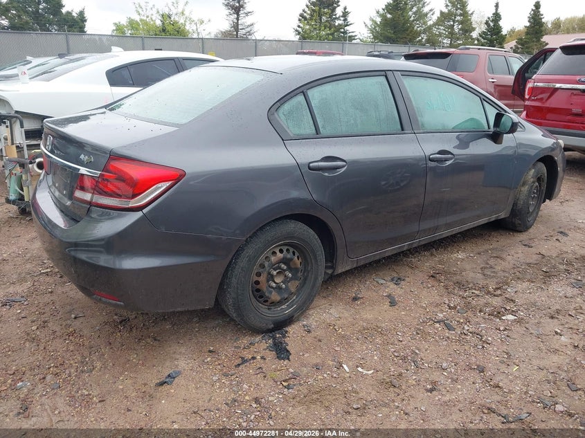 2015 Honda Civic VIN 2HGFB2F53FH505782 IAAI salvage auction — WATER/FLOOD, Junk Bill Of Sale Mv2459 (Wisconsin), sold $350 on 2026-07-17 (photo 4)