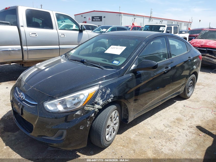 2017 Hyundai Accent VIN KMHCT4AEXHU360785 IAAI salvage auction — REAR END, Salvage (Texas), sold $850 on 2026-07-28 (photo 2)