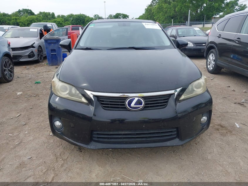 2012 Lexus Ct VIN JTHKD5BH4C2049125 IAAI salvage auction — NORMAL WEAR, Clear (Tennessee), sold $2,475 on 2026-07-07 (photo 6)