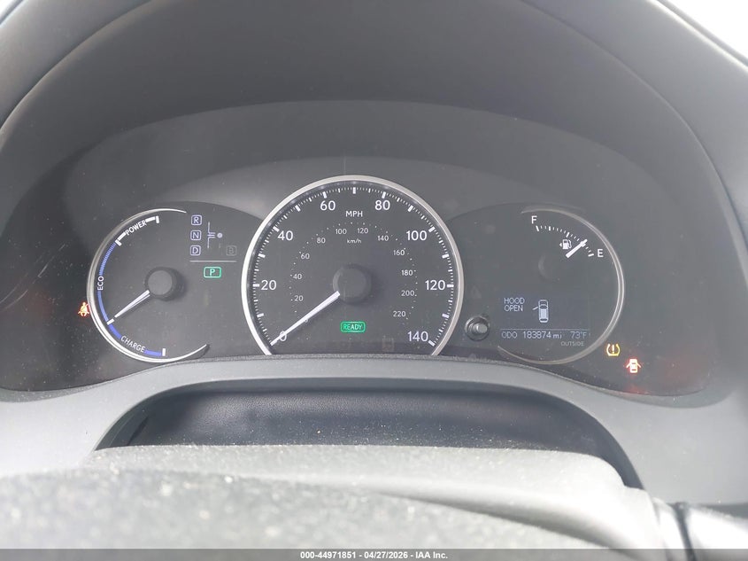 2012 Lexus Ct VIN JTHKD5BH4C2049125 IAAI salvage auction — NORMAL WEAR, Clear (Tennessee), sold $2,475 on 2026-07-07 (photo 7)
