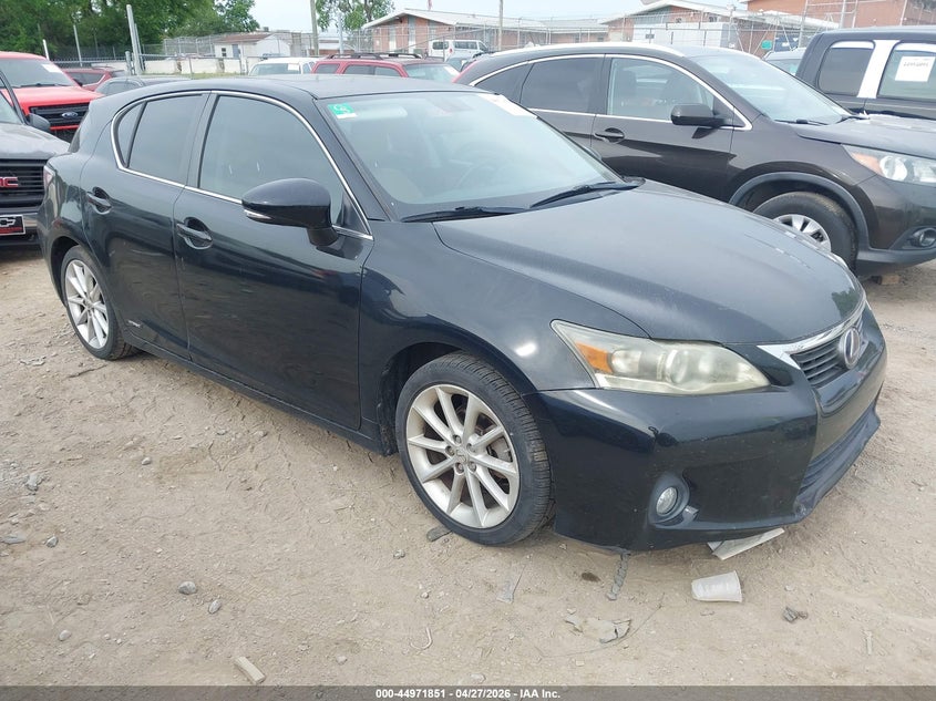 2012 Lexus Ct VIN JTHKD5BH4C2049125 IAAI salvage auction — NORMAL WEAR, Clear (Tennessee), sold $2,475 on 2026-07-07 (photo 1)