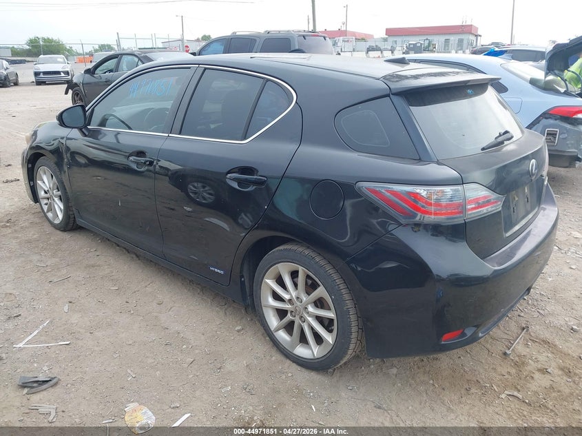 2012 Lexus Ct VIN JTHKD5BH4C2049125 IAAI salvage auction — NORMAL WEAR, Clear (Tennessee), sold $2,475 on 2026-07-07 (photo 3)