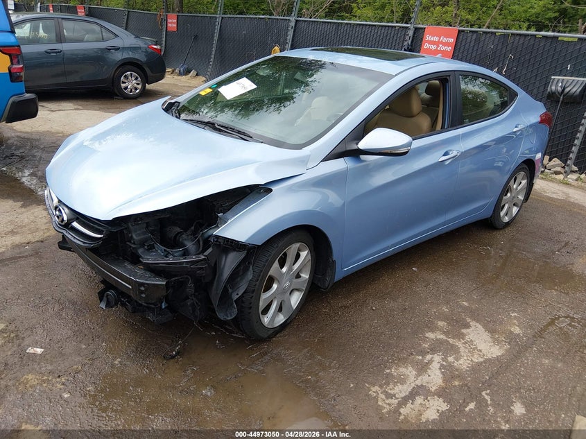 2012 Hyundai Elantra VIN KMHDH4AE8CU322311 IAAI salvage auction — FRONT END, Salvage (Missouri), sold $700 on 2026-07-15 (photo 2)