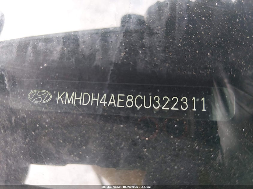 2012 Hyundai Elantra VIN KMHDH4AE8CU322311 IAAI salvage auction — FRONT END, Salvage (Missouri), sold $700 on 2026-07-15 (photo 9)