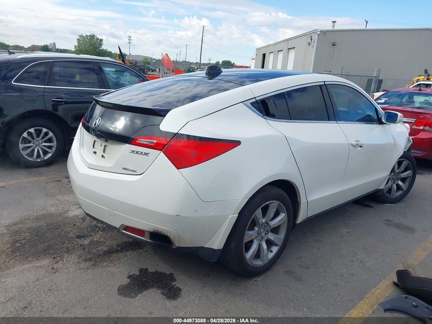 2011 Acura Zdx VIN 2HNYB1H48BH500507 IAAI salvage auction — RIGHT SIDE, Salvage (Utah), sold $450 on 2026-07-09 (photo 4)