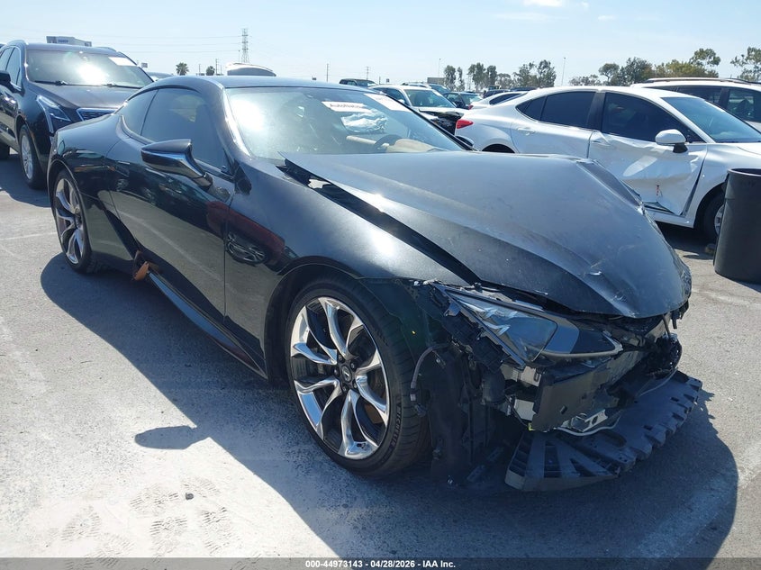 2018 Lexus Lc VIN JTHHP5AY9JA005532 IAAI salvage auction — FRONT END, Salvage Title, sold $29,200 on 2026-07-23 (photo 1)
