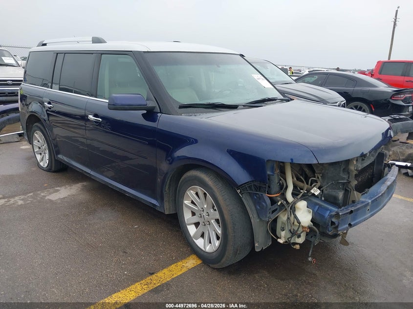 2011 Ford Flex VIN 2FMGK5CCXBBD21536 IAAI salvage auction — FRONT END, Original (Texas), sold $725 on 2026-07-24 (photo 1)