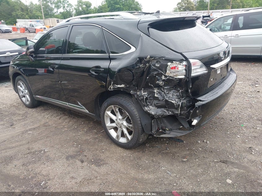 2012 Lexus Rx VIN JTJBK1BA4C2446415 IAAI salvage auction — REAR END, Salvage (Georgia), sold $4,050 on 2026-08-02 (photo 3)