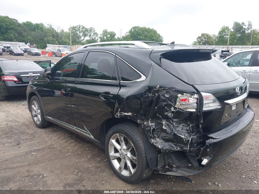 2012 Lexus Rx VIN JTJBK1BA4C2446415 IAAI salvage auction — REAR END, Salvage (Georgia), sold $4,050 on 2026-08-02 (photo 6)