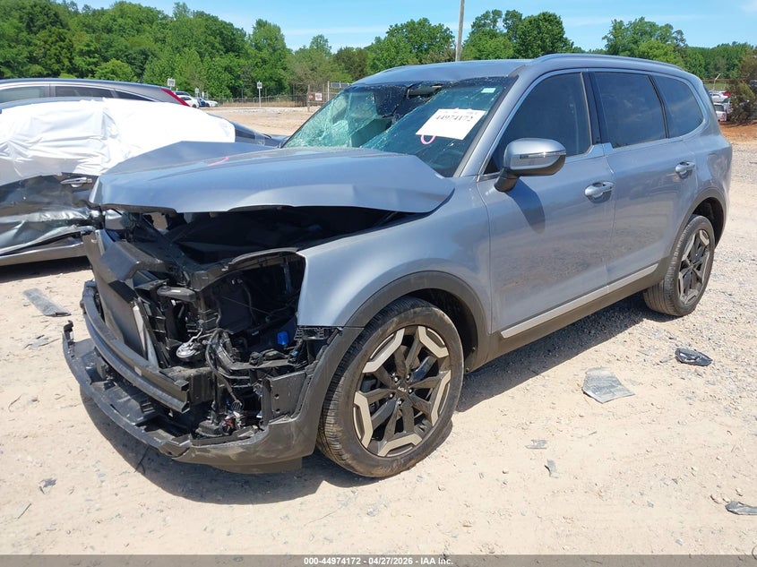 2025 Kia Telluride VIN 5XYP3DGC3SG640746 IAAI salvage auction — FRONT END, Salvage (North Carolina), sold $8,600 on 2026-07-13 (photo 2)