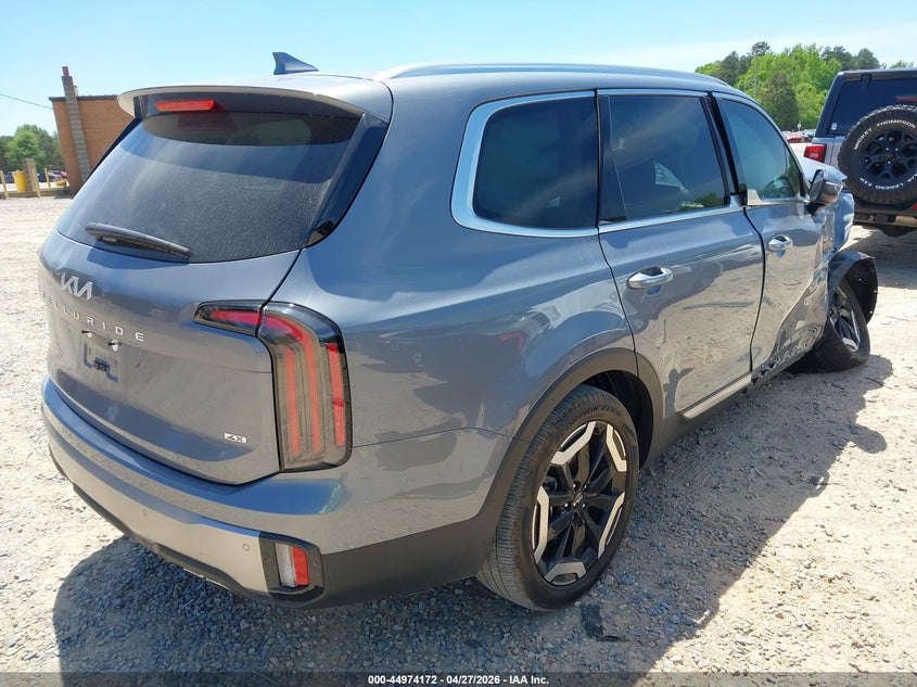 2025 Kia Telluride VIN 5XYP3DGC3SG640746 IAAI salvage auction — FRONT END, Salvage (North Carolina), sold $8,600 on 2026-07-13 (photo 4)