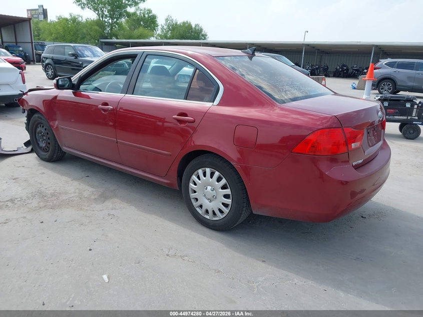 2009 Kia Optima VIN KNAGE228295322649 IAAI salvage auction — FRONT END, Salvage (Texas), sold $625 on 2026-07-08 (photo 3)