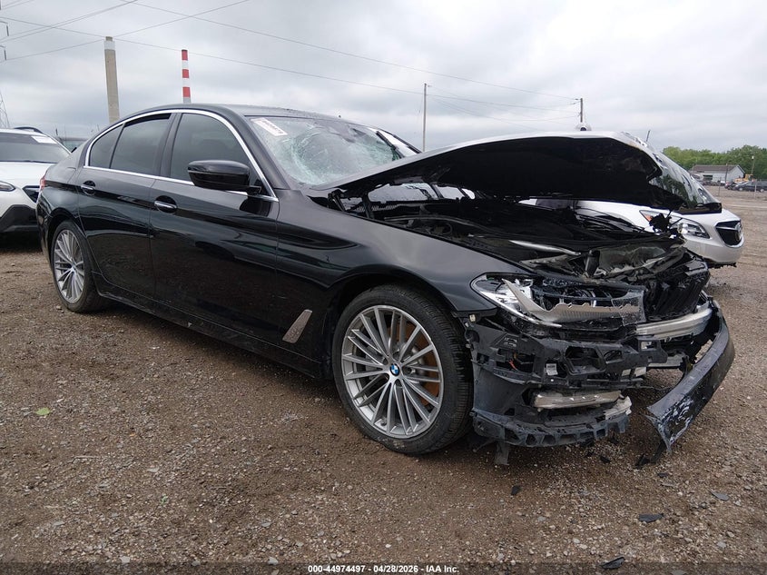 2018 BMW 5er VIN WBAJA7C54JWC76472 IAAI salvage auction — FRONT END, Salvage Title, sold $7,075 on 2026-07-08 (photo 1)