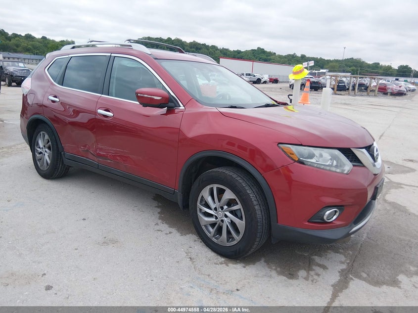 2015 Nissan Rogue VIN 5N1AT2MV7FC886575 IAAI salvage auction — SIDE, Salvage Title, sold $1,350 on 2026-07-11 (photo 1)